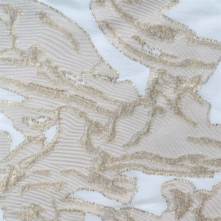 Customized Silk Lurex Jacquard Fabric